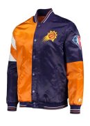 Phoenix Suns Orange and Purple Varsity Starter Jacket