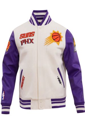 Phoenix Suns Retro Classic Rib Wool Varsity Jacket