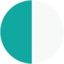 Teal Green and White