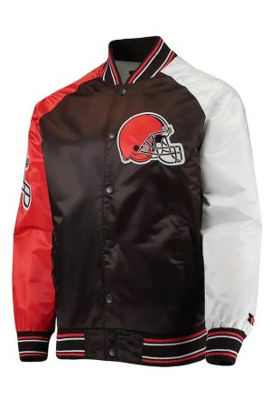 The Reliever Cleveland Browns Satin Jacket
