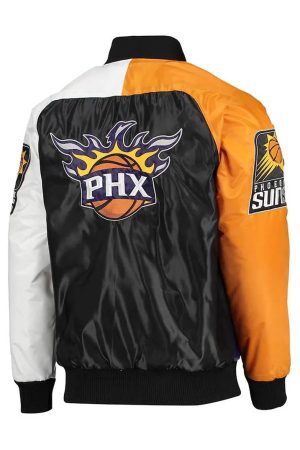 Tricolor Remix Phoenix Suns Purple Orange and White Jacket