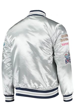 Dallas Cowboys Silver Satin Jacket