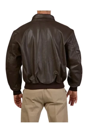 A2 Aviator Cockpit Brown Bomber Leather Jacket Mens