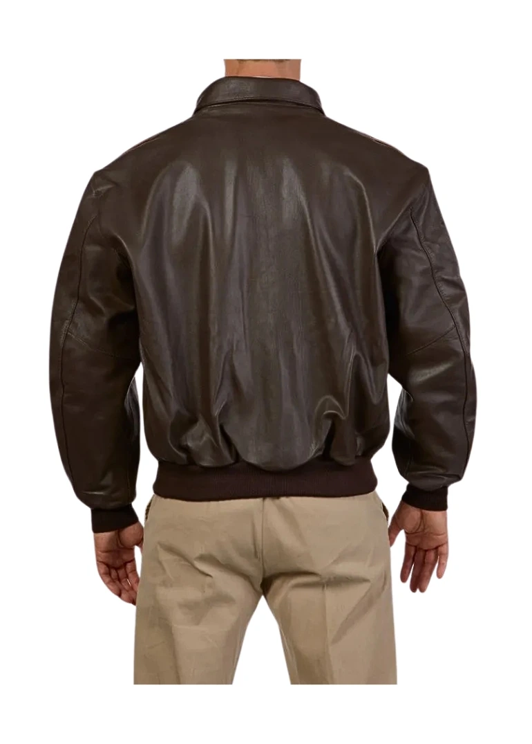 A2 Aviator Cockpit Brown Bomber Leather Jacket Mens 2 a2-aviator-cockpit-brown-bomber-leather-jacket-mens
