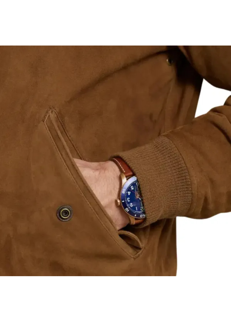Bomber Brown Suede Jacket Mens 4 brown-suede-jacket-men