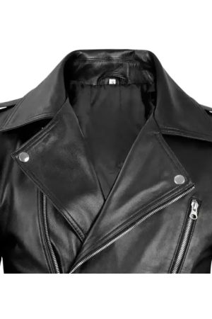 Black Leather Motorcycle Jacket Mens