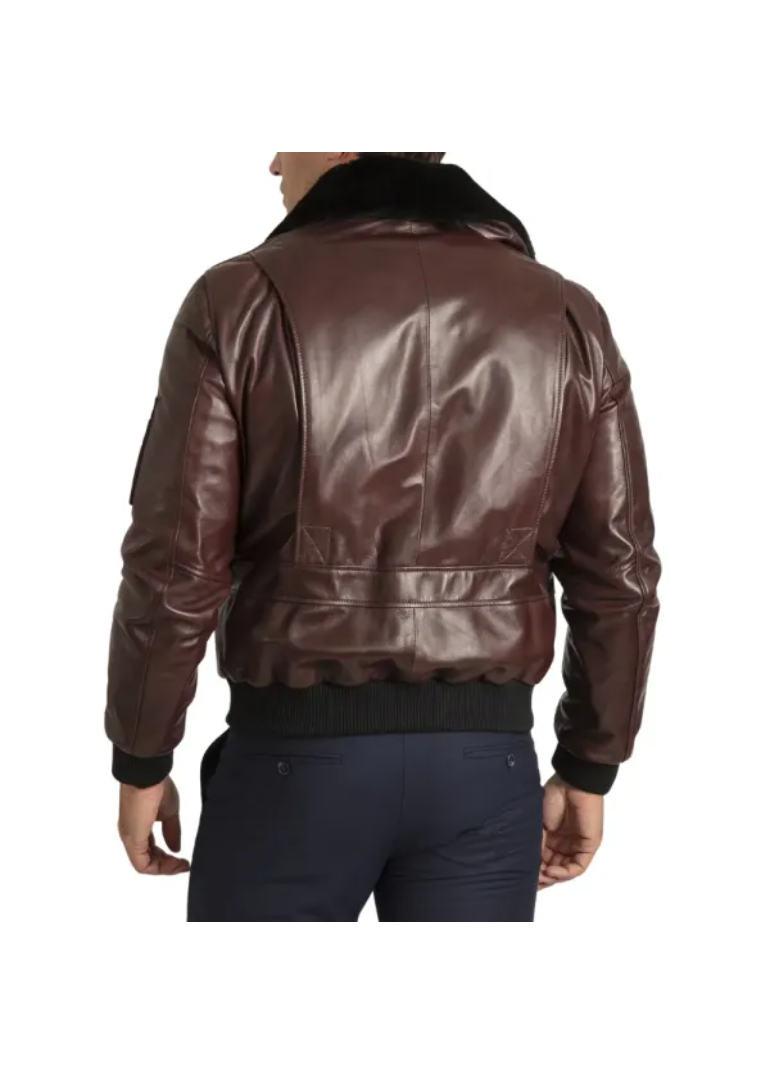 Leather Maroon Bomber Jacket Mens 2 mens-aviator-maroon-bomber-leather-jacket
