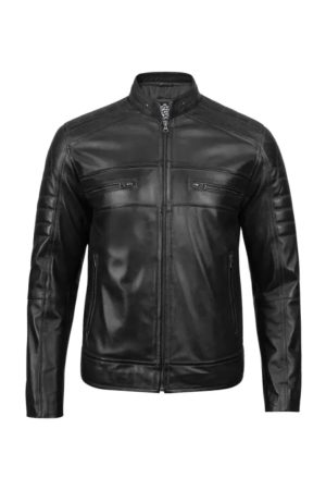 mens-black-leather-cafe-racer-jacket