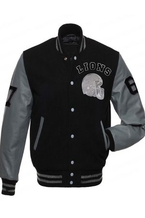Detroit Lions Eddie Brock Venom 2 Varsity Jacket