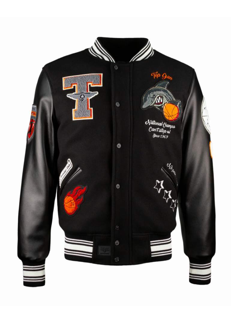 Top Gun Shark Varsity Jacket 1 topgun-men-TGJ2431-BLA-F-wool-varsity-bomber