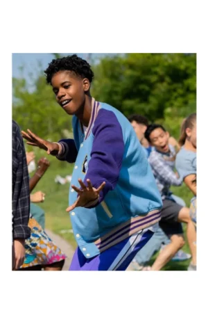13 The Musical JD McCrary Blue Varsity Jacket