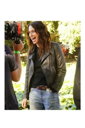 9 Bullets Lena Headey Black Biker Leather Jacket