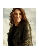 9 Bullets Lena Headey Black Biker Leather Jacket