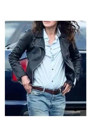 9 Bullets Lena Headey Black Biker Leather Jacket