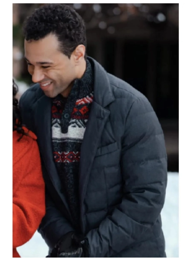 A Christmas Dance Reunion Corbin Bleu Black Puffer Jacket 1 A Christmas Dance Reunion Corbin Bleu Black Puffer Jacket