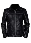 A Long Way Down Aaron Paul Biker Leather Jacket