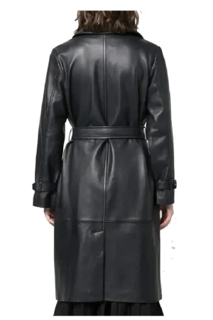A Paris Proposal Bethany Brown Leather Coat