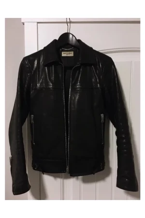 Alex Turners Mens Black Leather Jacket