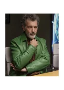 Antonio Banderas Pain & Glory Green Leather Jacket