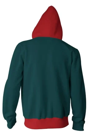 Into The Spider Verse Miles Morales Jacket with Red Hoodie
