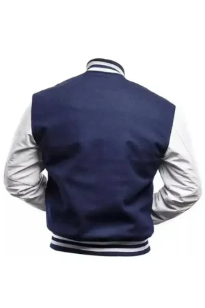 Navy Blue Varsity Letterman Jacket