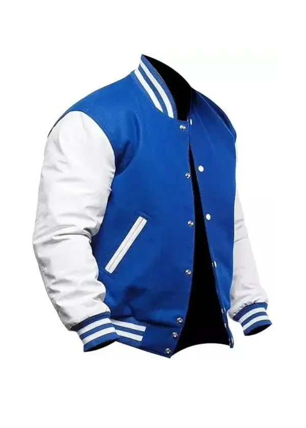 Blue And White Varsity Letterman Jacket - Image 2