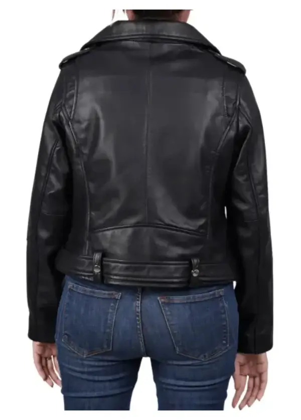 Asymmetrical Black Biker Leather Jacket Womens 3 Asymmetrical Black Biker Leather Jacket Womens - Image 3
