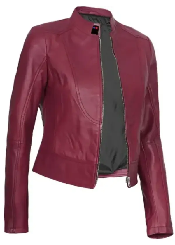 Pink Cafe Racer Leather Jacket Womens 2 Pink Cafe Racer Leather Jacket Womens