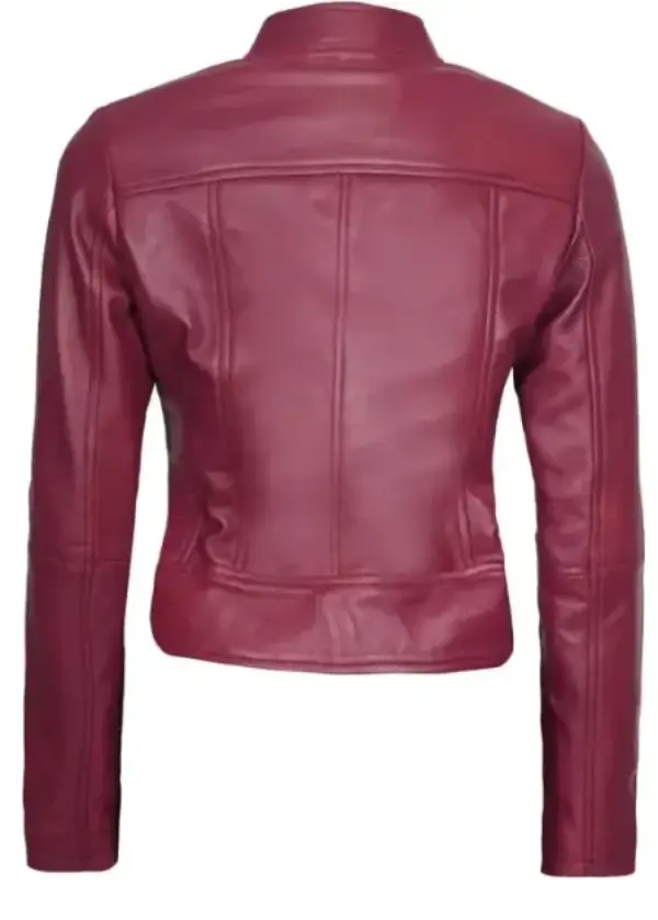Pink Cafe Racer Leather Jacket Womens 3 Pink Cafe Racer Leather Jacket Womens