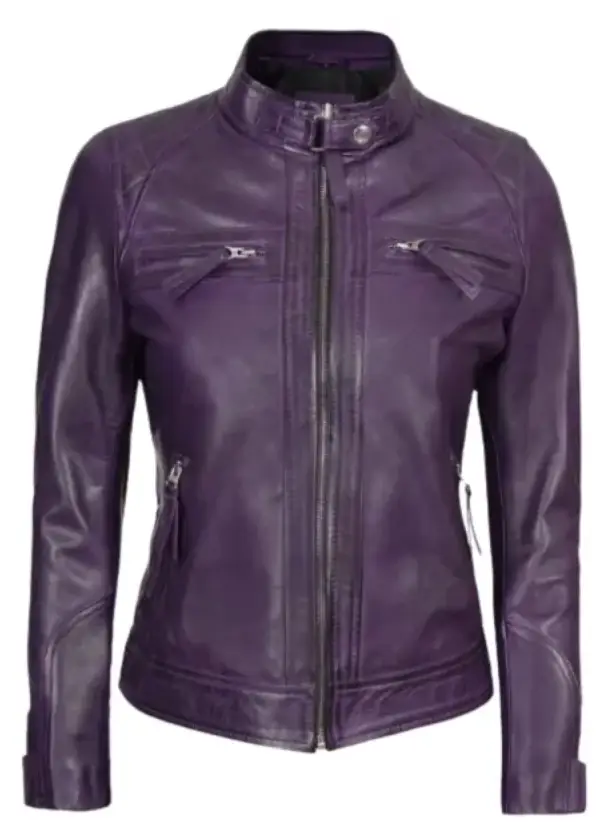 Quilted Purple Leather Biker Jacket Womens 2 Quilted Purple Leather Biker Jacket Womens