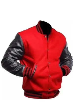Red And Black Varsity Letterman Jacket