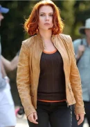Scarlett Johansson The Avengers Movie Leather Jacket