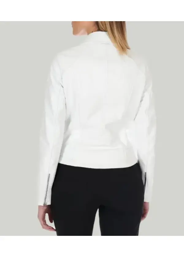 Womens White Leather Moto Jacket 3 Womens White Leather Moto Jacket
