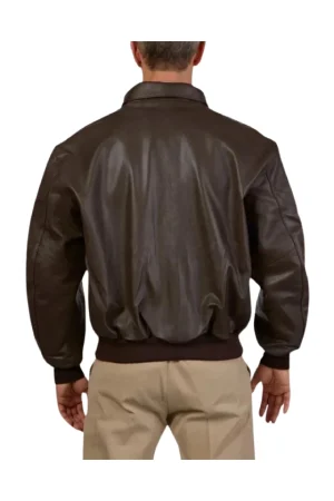 A2 Aviator Cockpit Brown Bomber Leather Jacket Mens
