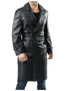 Black Double Breasted Trench Coat Mens