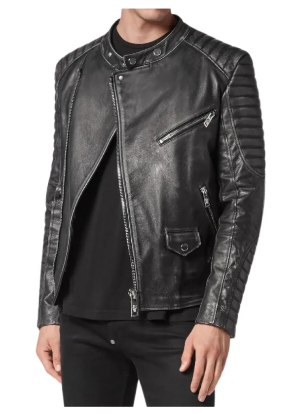 Black Leather Biker Jacket Men’s 2 Black Leather Biker Jacket Men’s