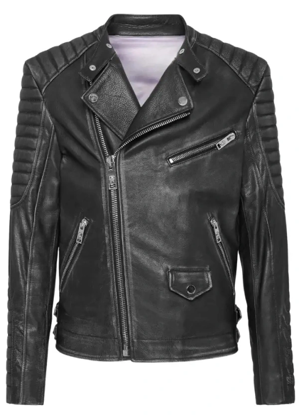 Black Leather Biker Jacket Men’s 1 Black Leather Biker Jacket Men’s