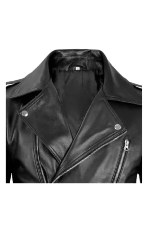 Black Leather Motorcycle Jacket Mens