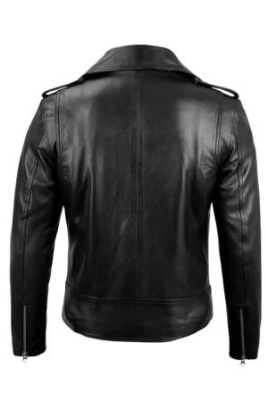 Black Leather Motorcycle Jacket Mens