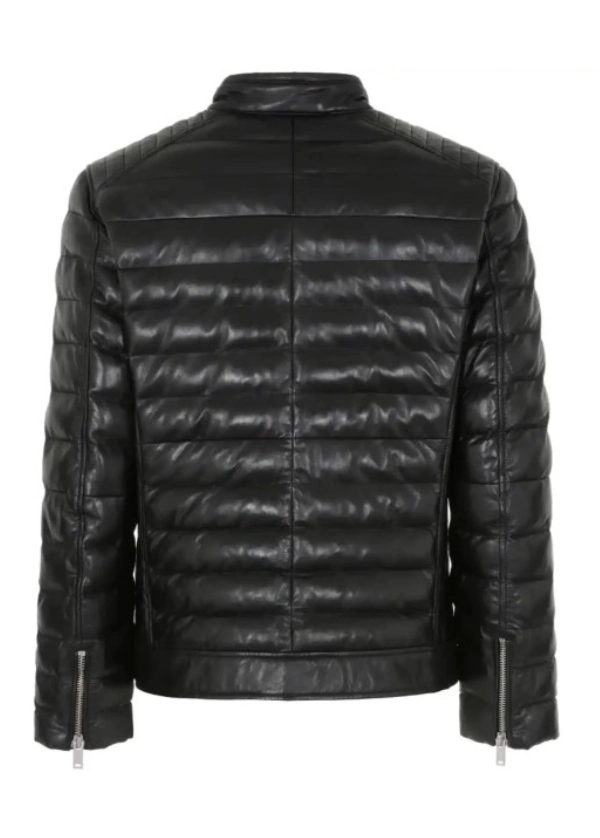 Black Leather Puffer Jacket 3 Black Leather Puffer Jacket