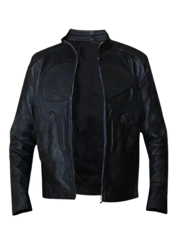 Black Leather Skull Jacket Men’s 2 Black Leather Skull Jacket Men’s - Image 2