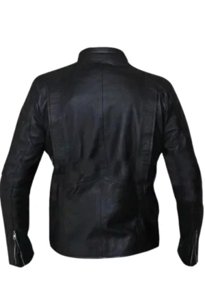 Black Leather Skull Jacket Men’s