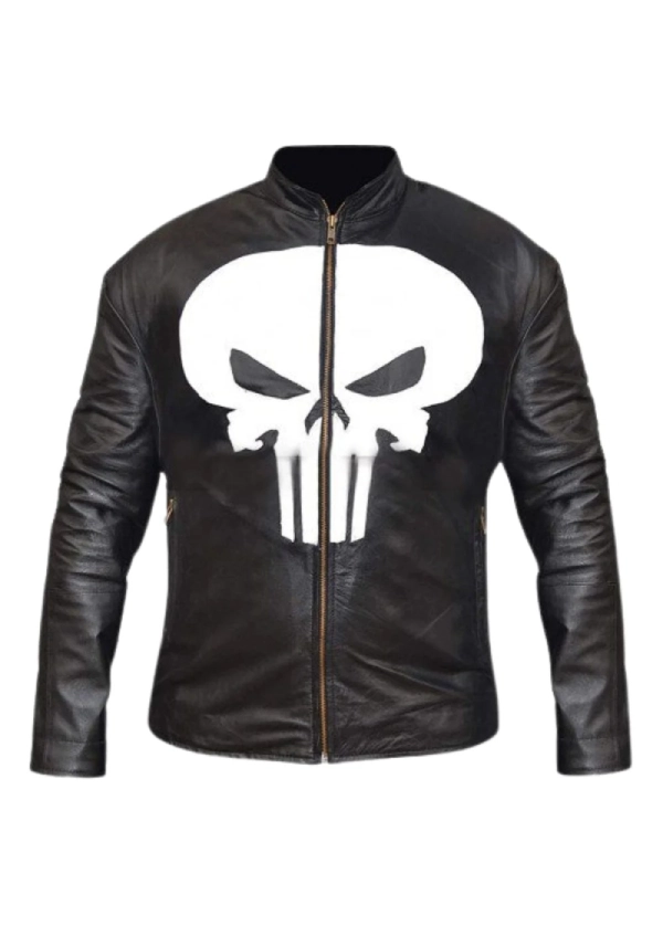 Black Leather Skull Jacket Men’s 1 Black Leather Skull Jacket Men’s