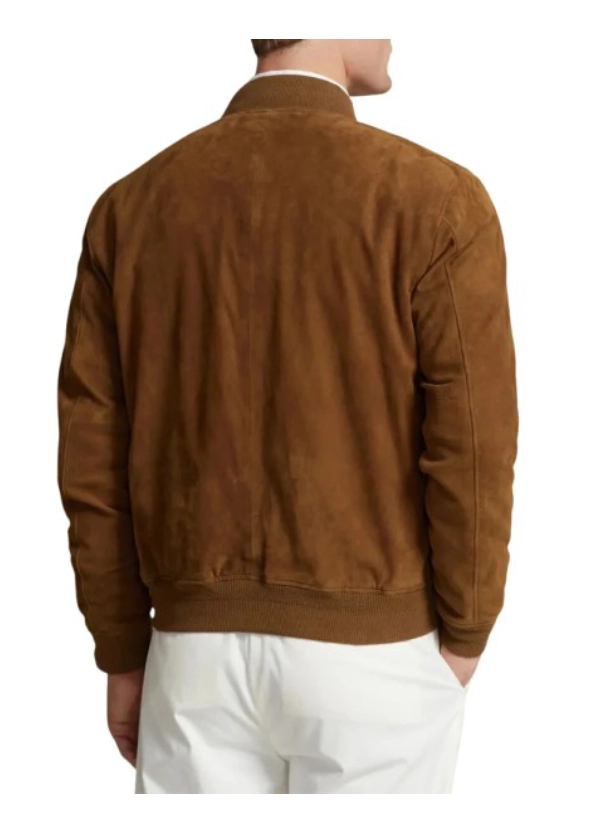 Bomber Brown Suede Jacket Mens 3 Bomber Brown Suede Jacket Mens