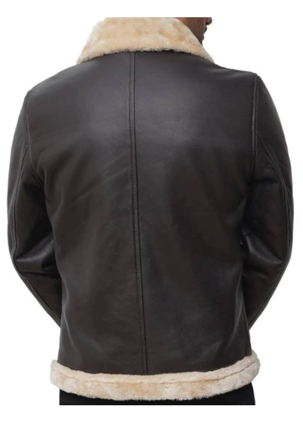 Brown Leather Shearling Jacket Mens 3 Brown Leather Shearling Jacket Mens