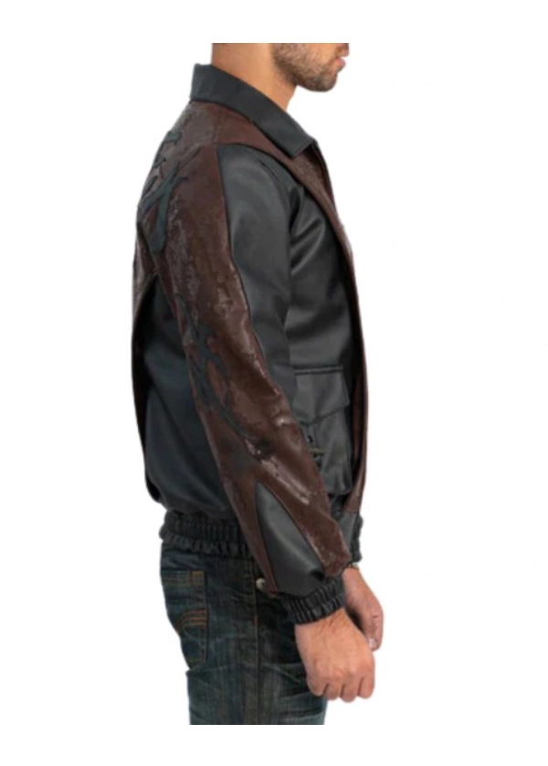 Leather Black And Brown Bomber Jacket Mens 2 Leather Black And Brown Bomber Jacket Mens
