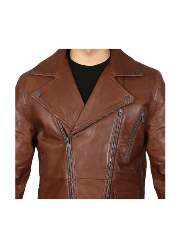Leather Brown Motorcycle Jakcet Mens 2 Leather Brown Motorcycle Jakcet Mens