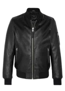 Men’s Black Bomber Leather Jacket