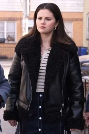 Mabel Mora Only Murders In The Building Selena Gomez Shearling Jacket