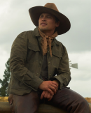 1923 TV Series Darren Mann Military Green Jacket